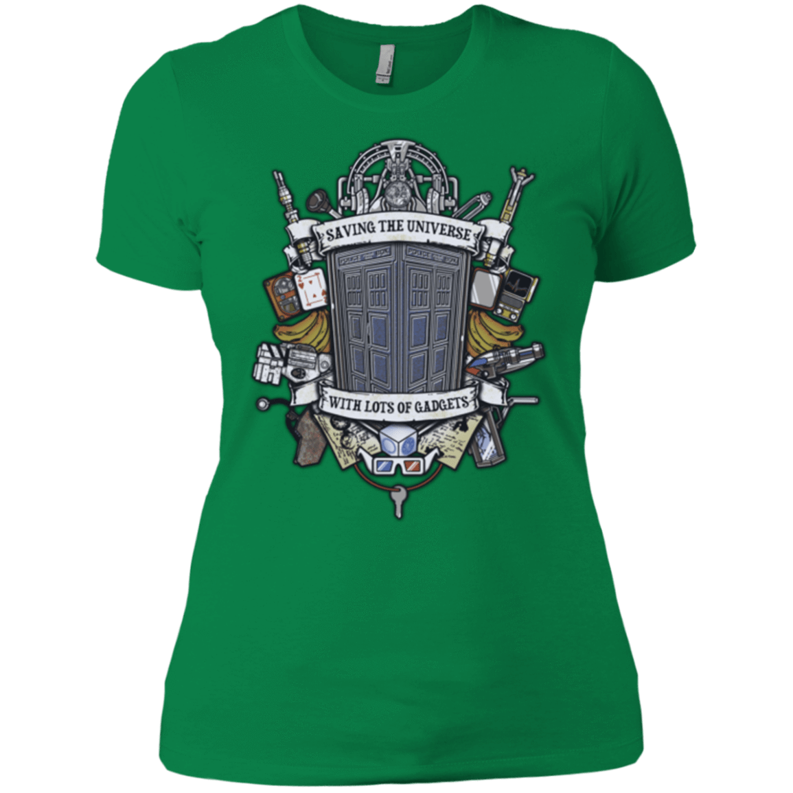 T-Shirts Kelly Green / X-Small Timelord Crest Women's Premium T-Shirt