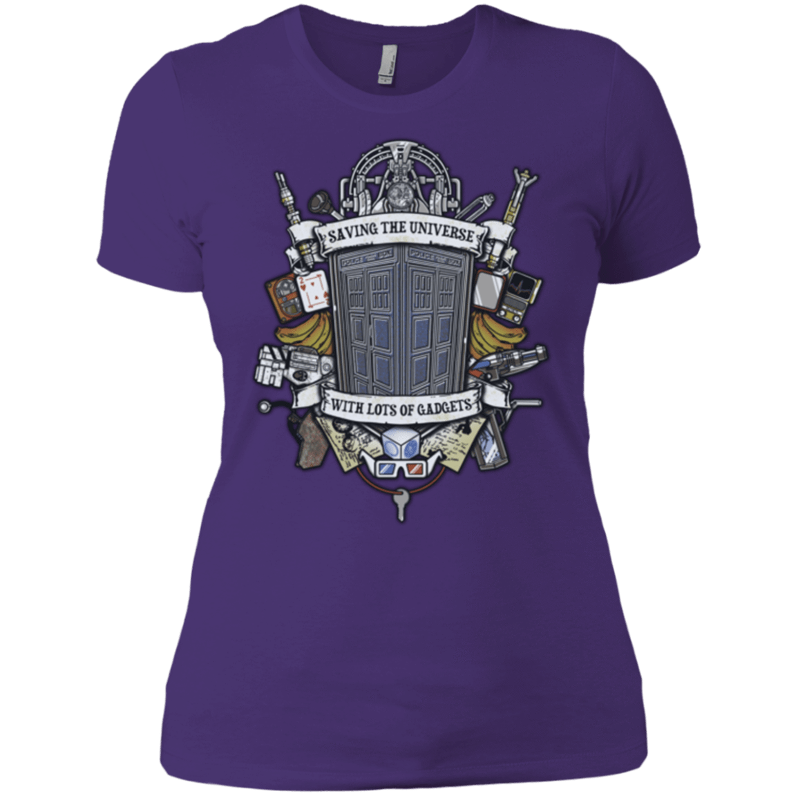 T-Shirts Purple / X-Small Timelord Crest Women's Premium T-Shirt