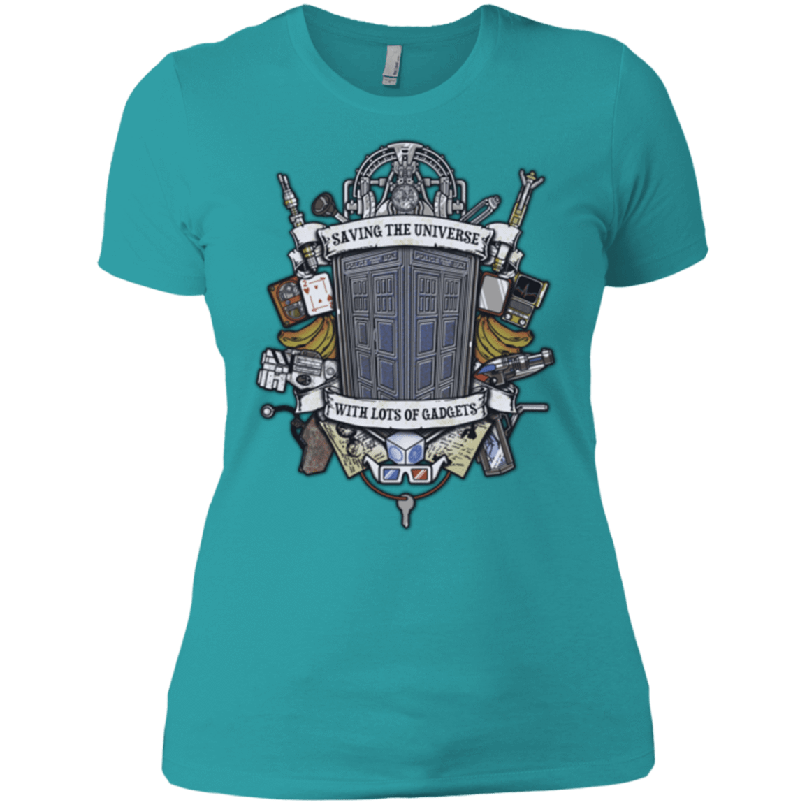 T-Shirts Tahiti Blue / X-Small Timelord Crest Women's Premium T-Shirt