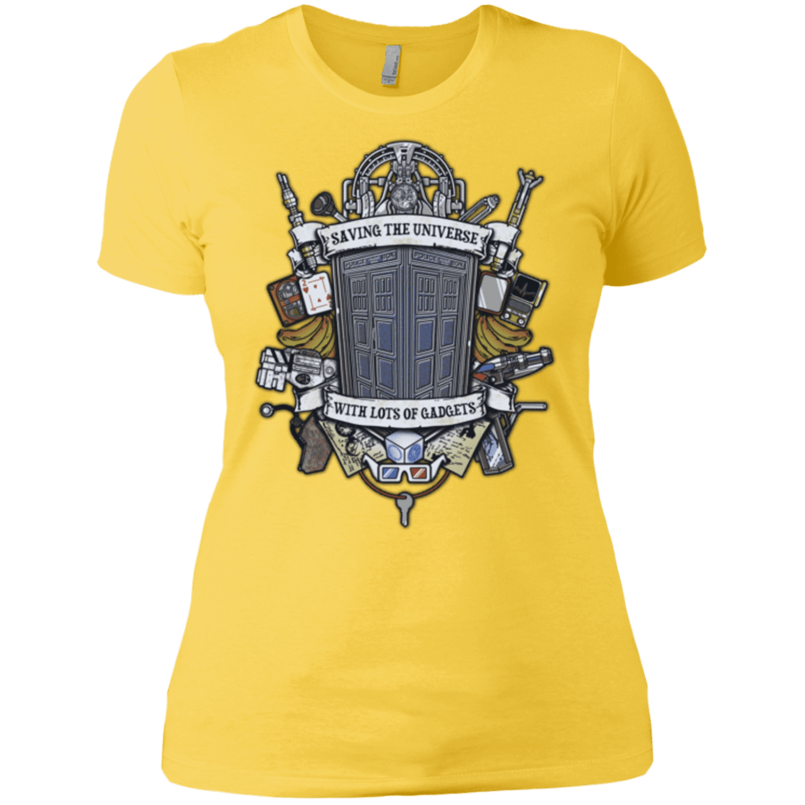 T-Shirts Vibrant Yellow / X-Small Timelord Crest Women's Premium T-Shirt