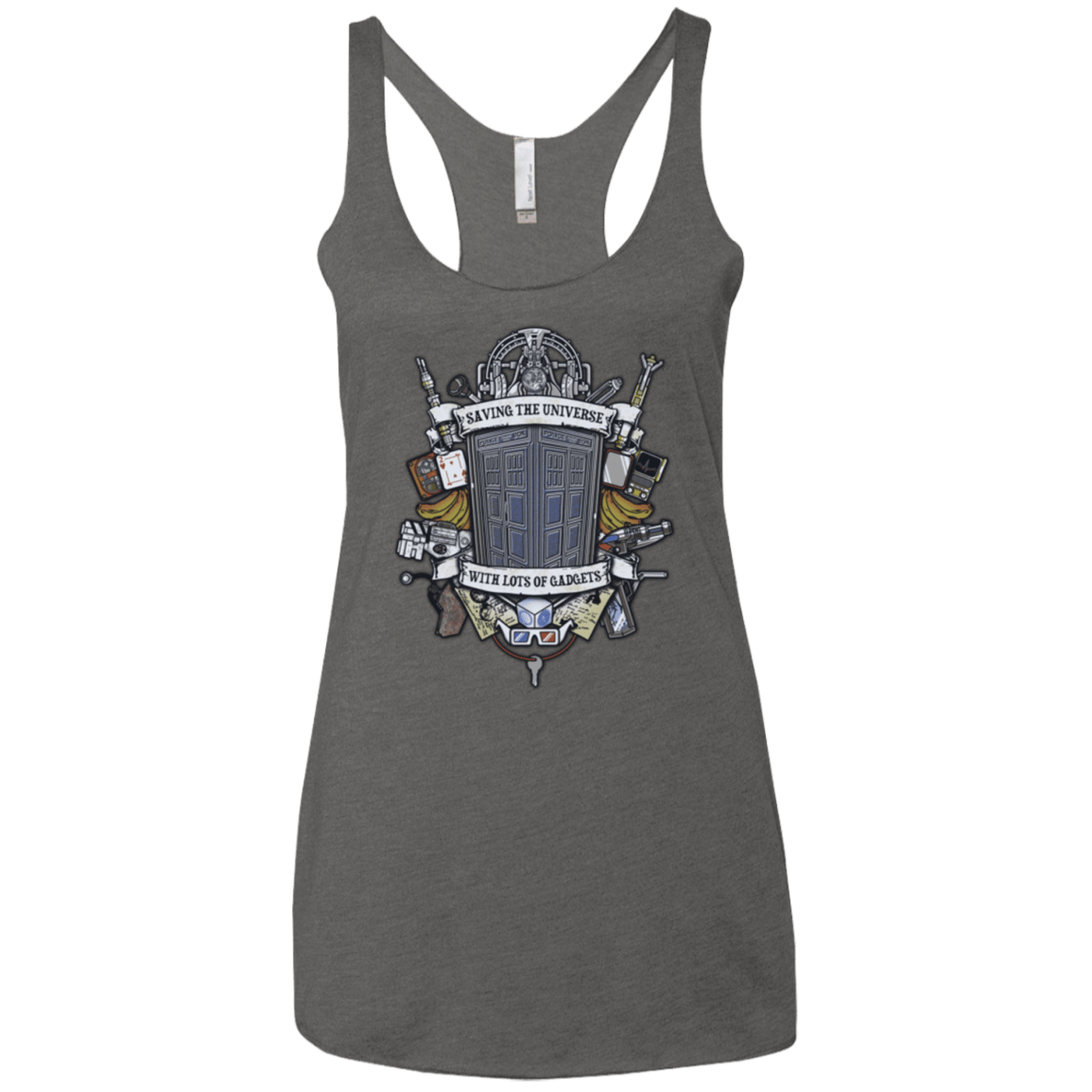 T-Shirts Premium Heather / X-Small Timelord Crest Women's Triblend Racerback Tank