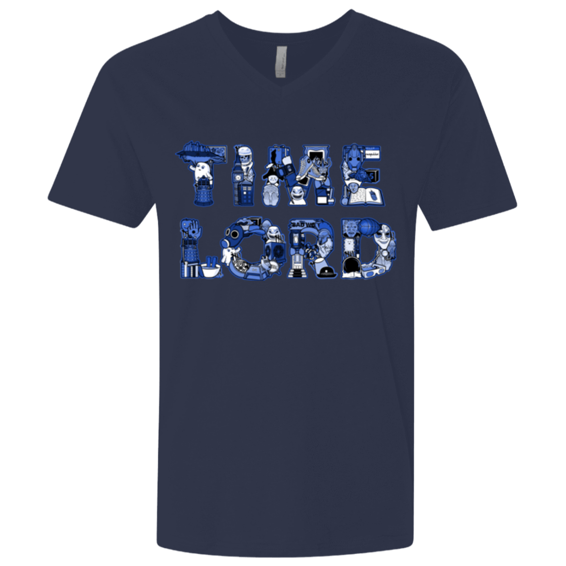T-Shirts Midnight Navy / X-Small Timelord Men's Premium V-Neck