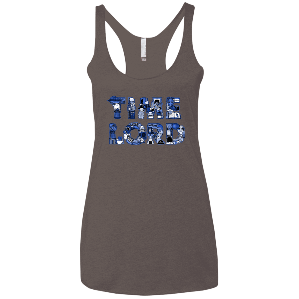 T-Shirts Macchiato / X-Small Timelord Women's Triblend Racerback Tank