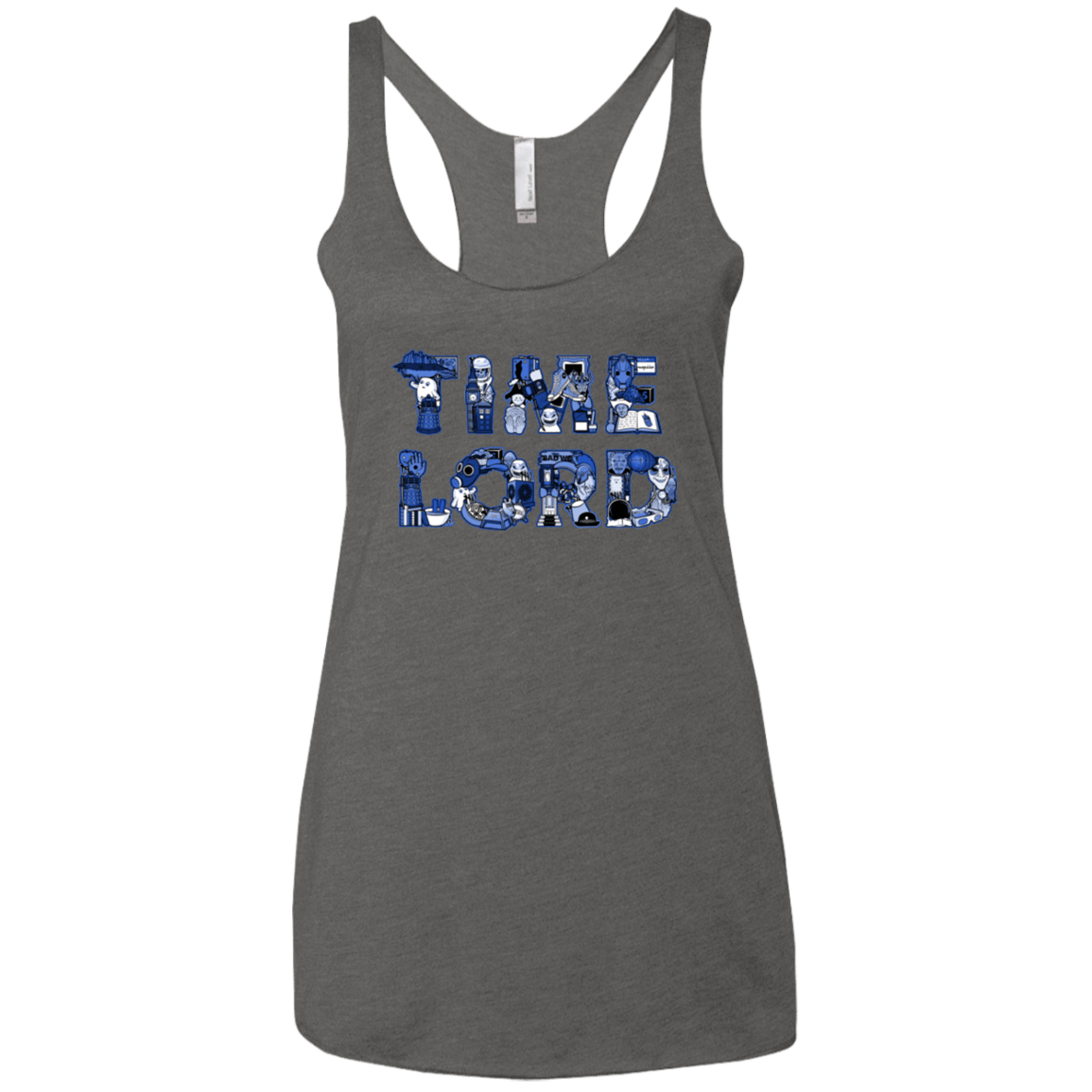 T-Shirts Premium Heather / X-Small Timelord Women's Triblend Racerback Tank