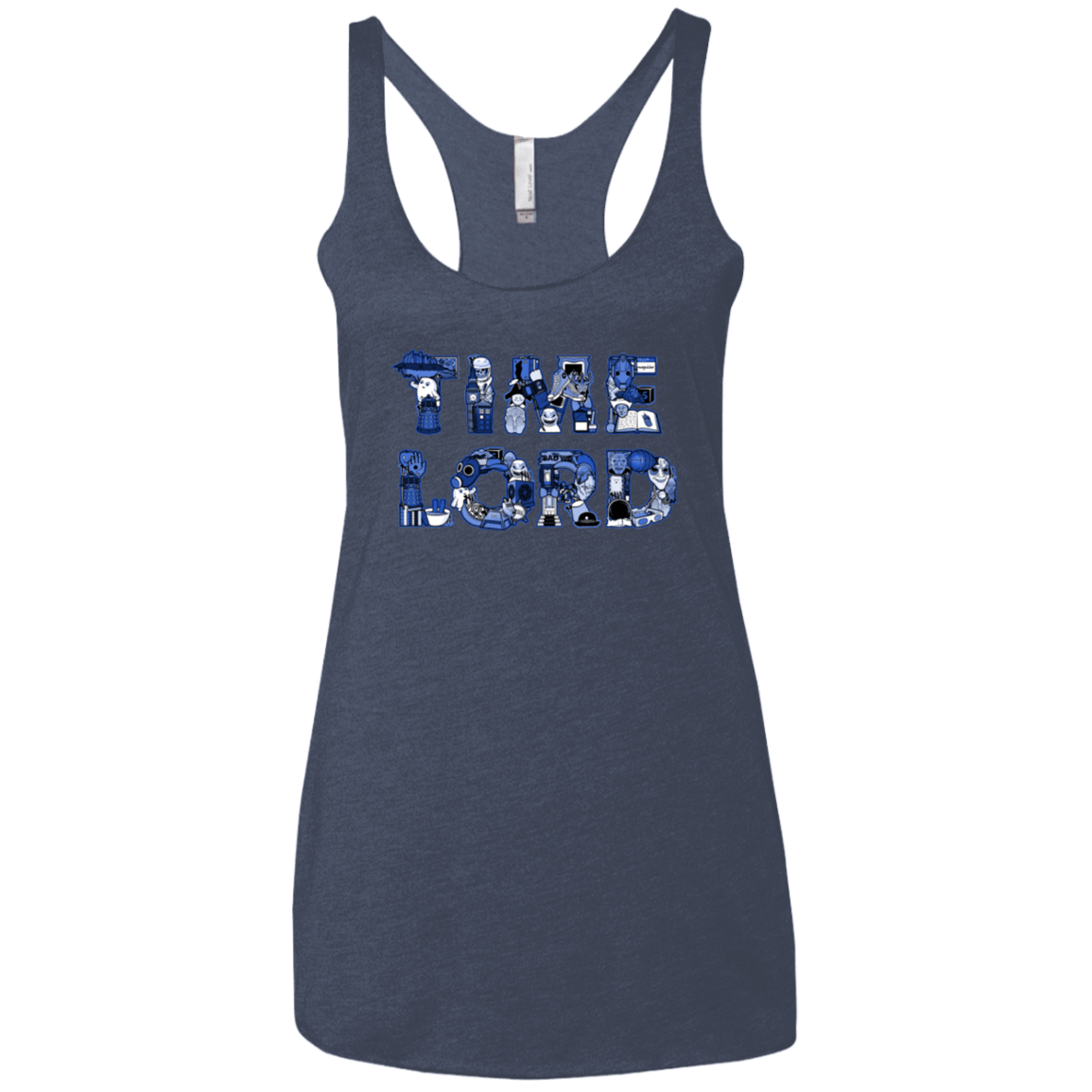 T-Shirts Vintage Navy / X-Small Timelord Women's Triblend Racerback Tank