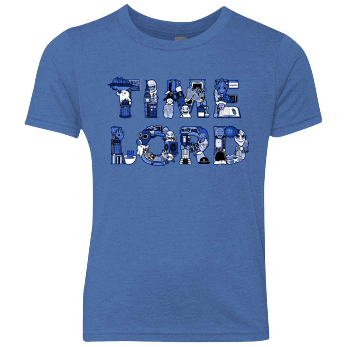 T-Shirts Vintage Royal / YXS Timelord Youth Triblend T-Shirt