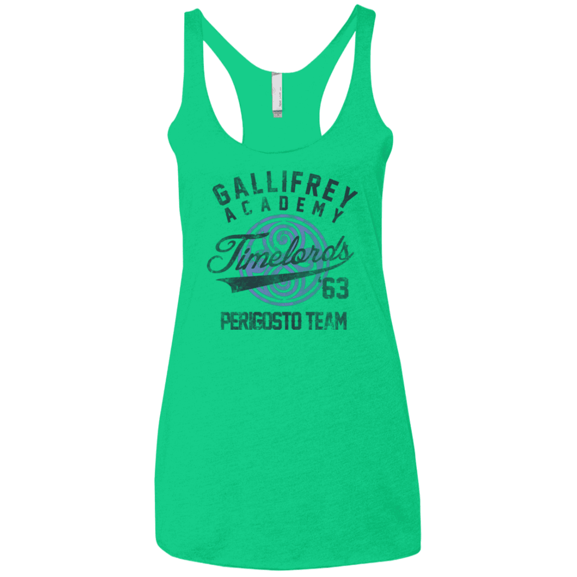 T-Shirts Envy / X-Small Timelords Academy Women's Triblend Racerback Tank