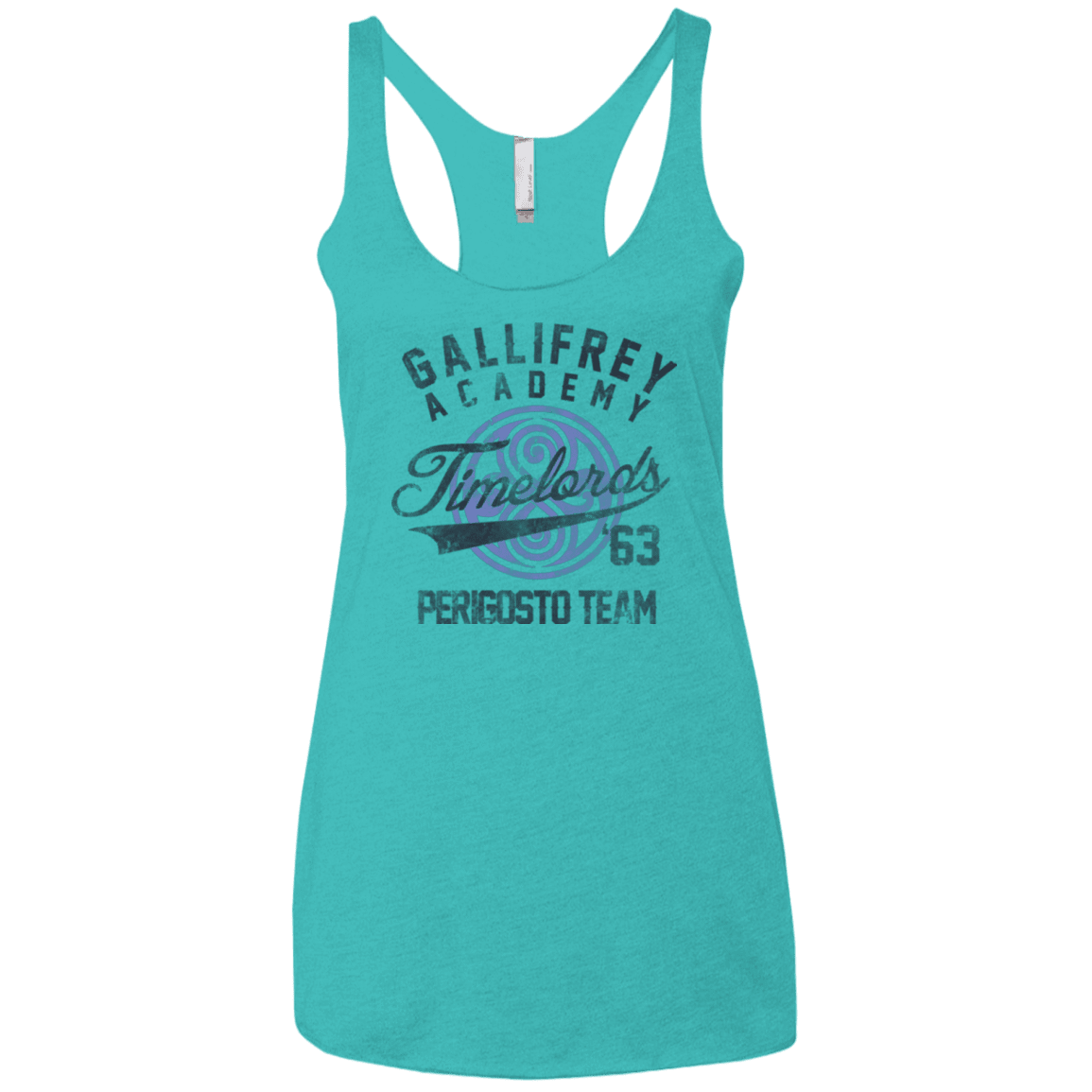 T-Shirts Tahiti Blue / X-Small Timelords Academy Women's Triblend Racerback Tank