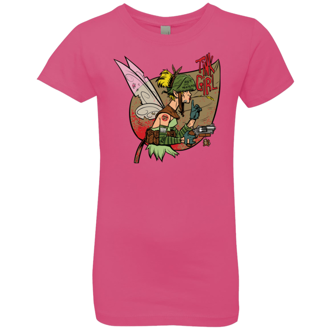 T-Shirts Hot Pink / YXS Tink Girl Girls Premium T-Shirt