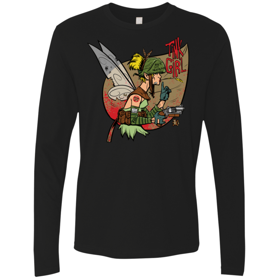 T-Shirts Black / Small Tink Girl Men's Premium Long Sleeve