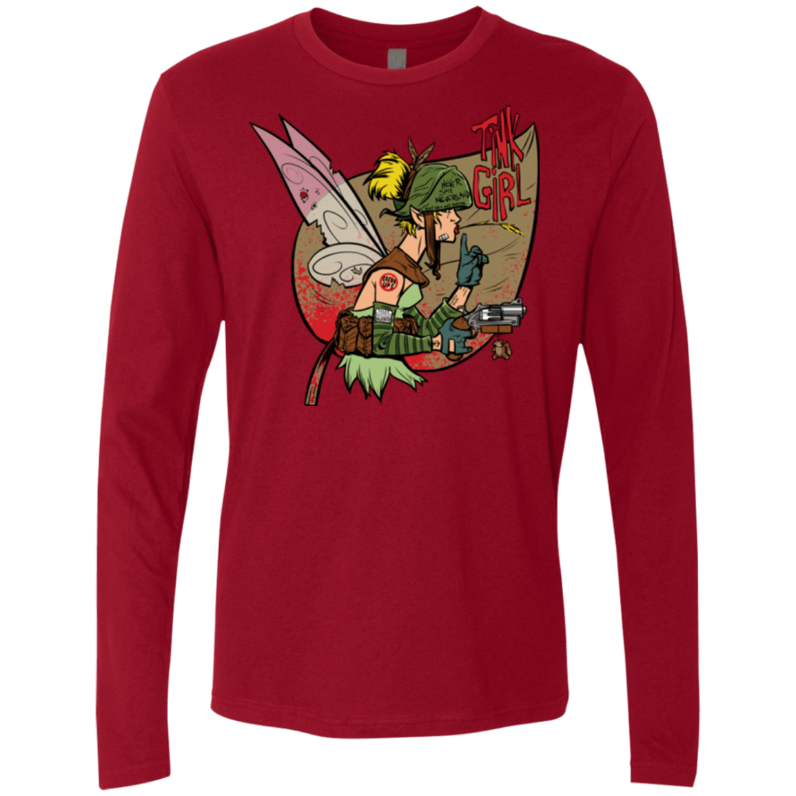 T-Shirts Cardinal / Small Tink Girl Men's Premium Long Sleeve