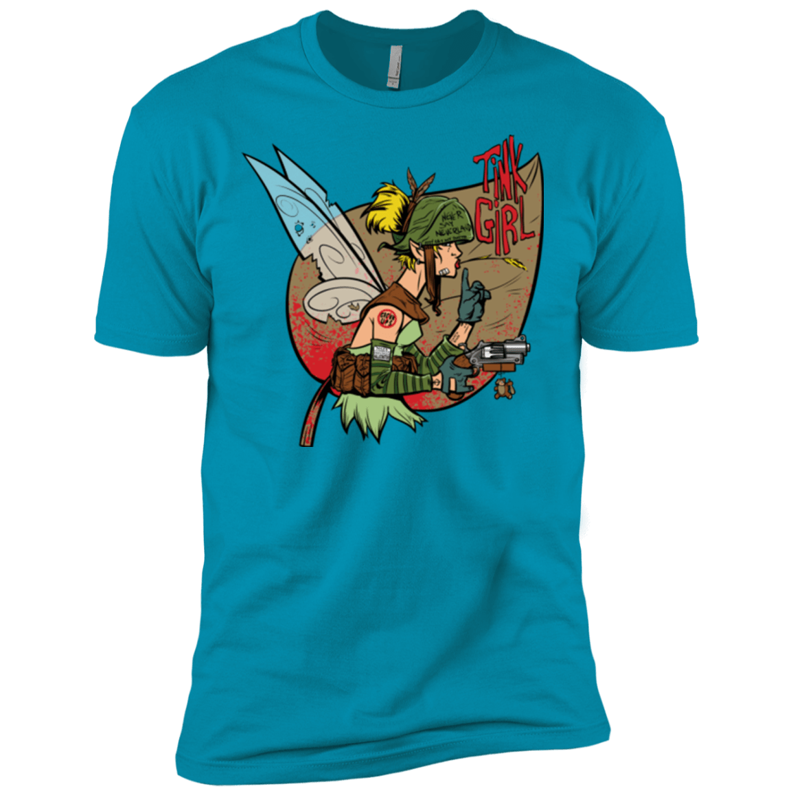 T-Shirts Turquoise / X-Small Tink Girl Men's Premium T-Shirt