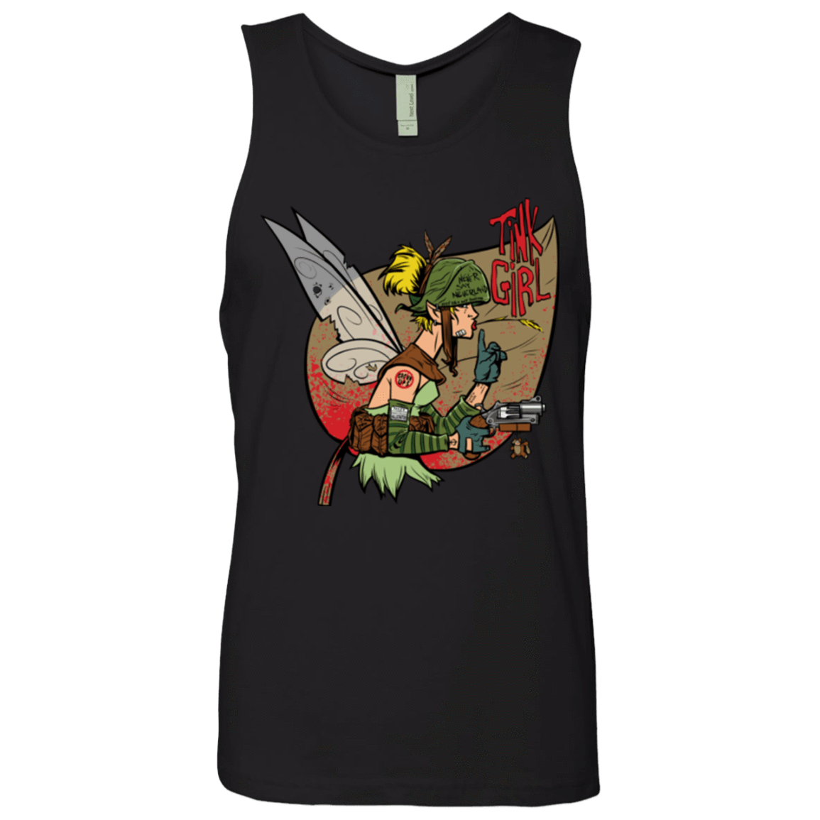 T-Shirts Black / Small Tink Girl Men's Premium Tank Top