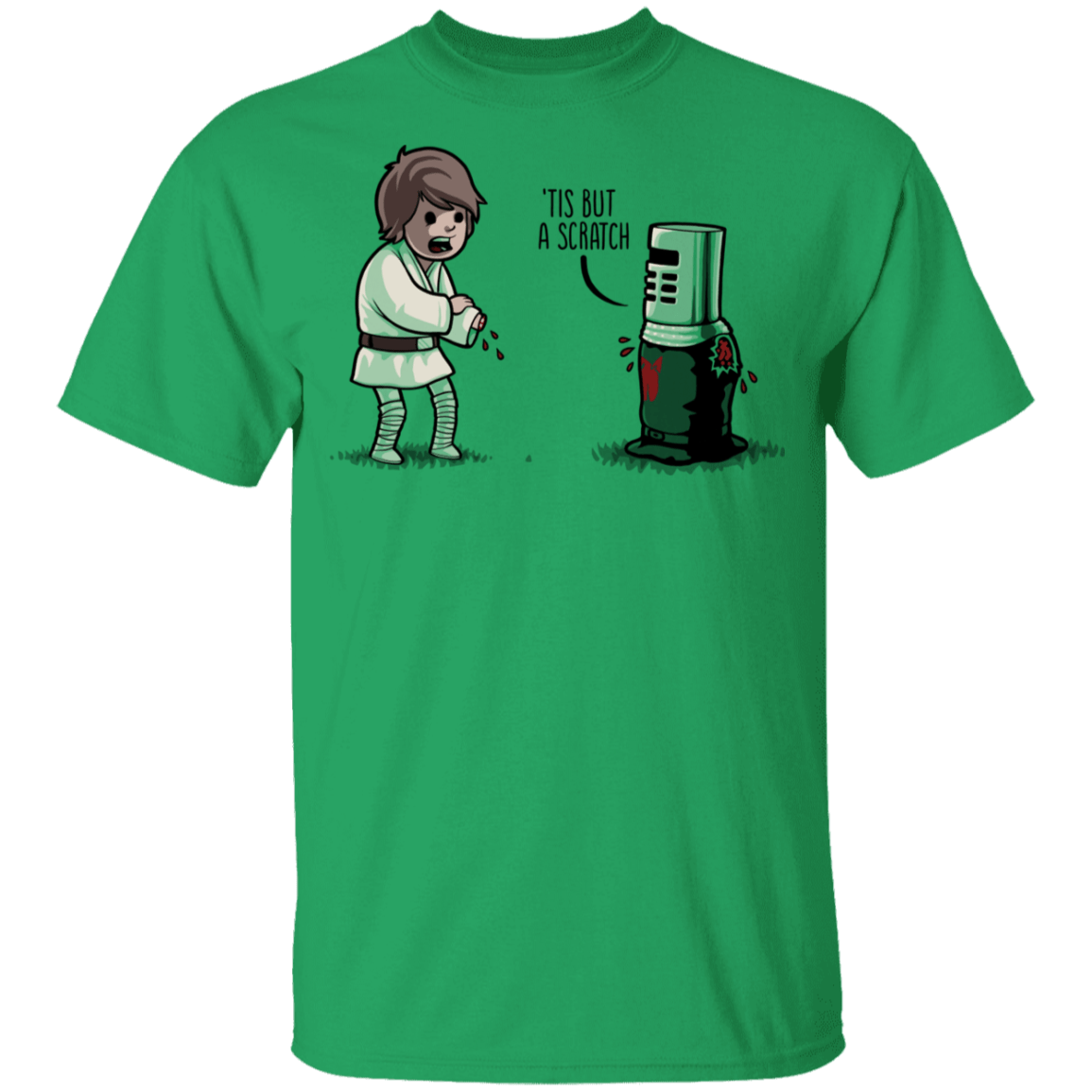 T-Shirts Irish Green / YXS Tis But A Scratch Youth T-Shirt