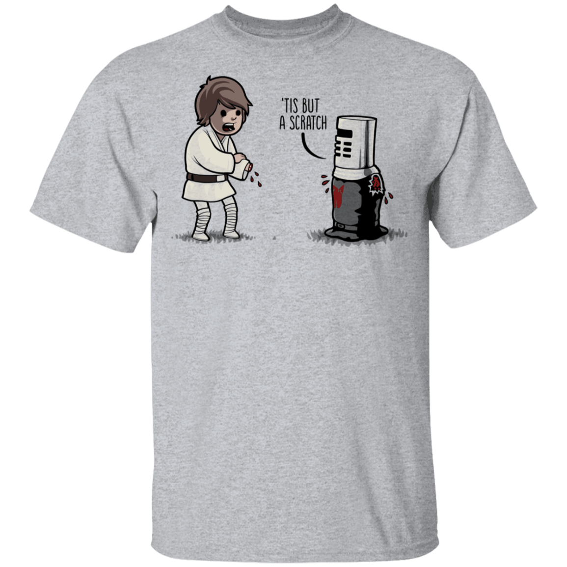 T-Shirts Sport Grey / YXS Tis But A Scratch Youth T-Shirt