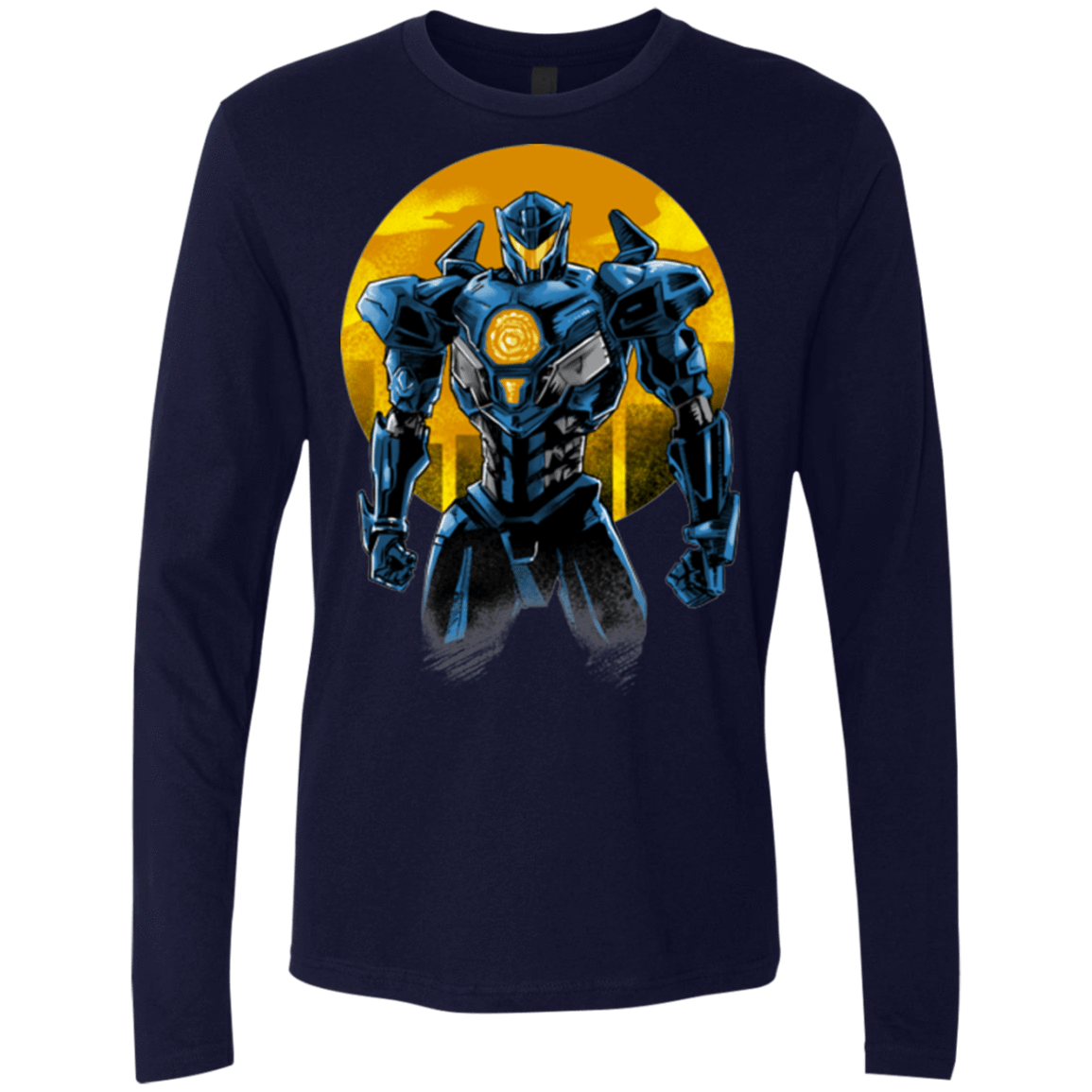 T-Shirts Midnight Navy / S Titan Avenger Men's Premium Long Sleeve
