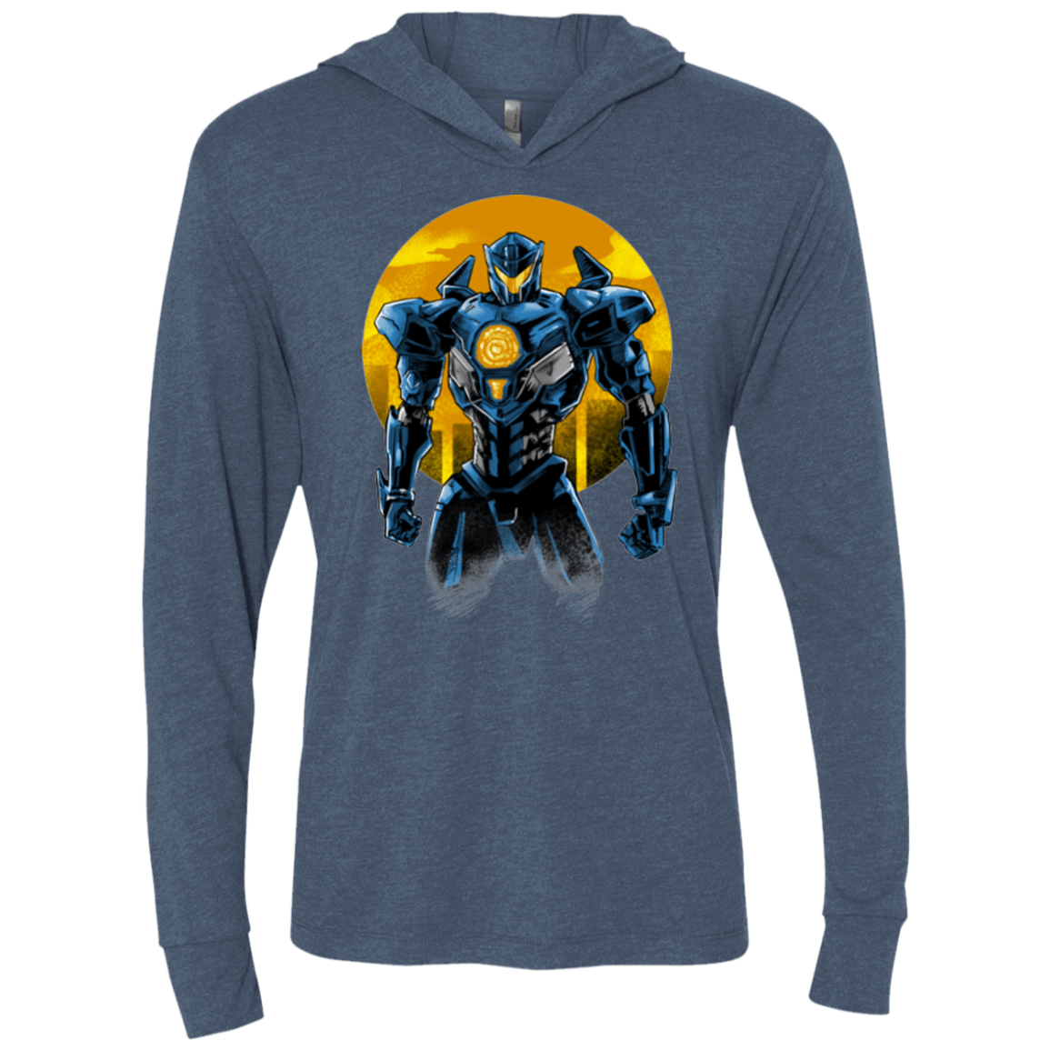 Titan Avenger Triblend Long Sleeve Hoodie Tee