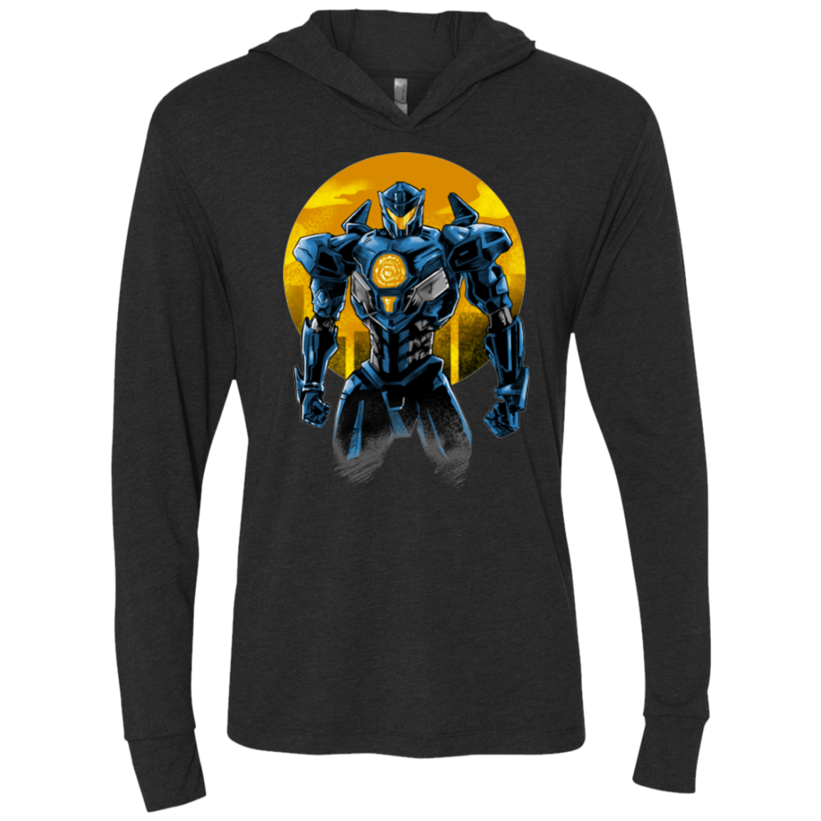 Titan Avenger Triblend Long Sleeve Hoodie Tee