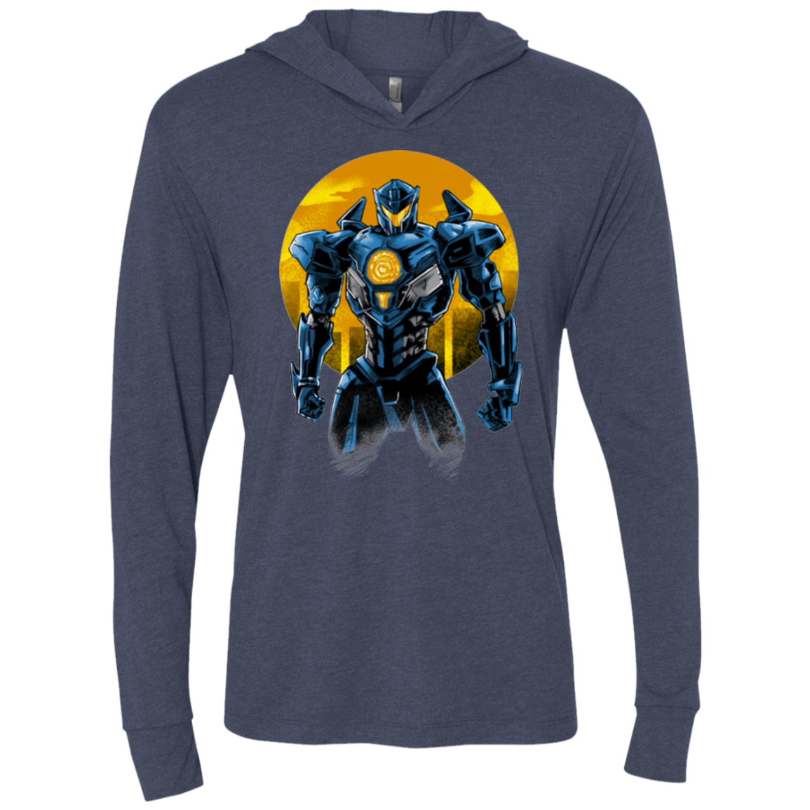 Titan Avenger Triblend Long Sleeve Hoodie Tee