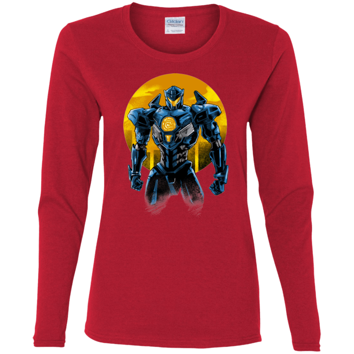 T-Shirts Red / S Titan Avenger Women's Long Sleeve T-Shirt