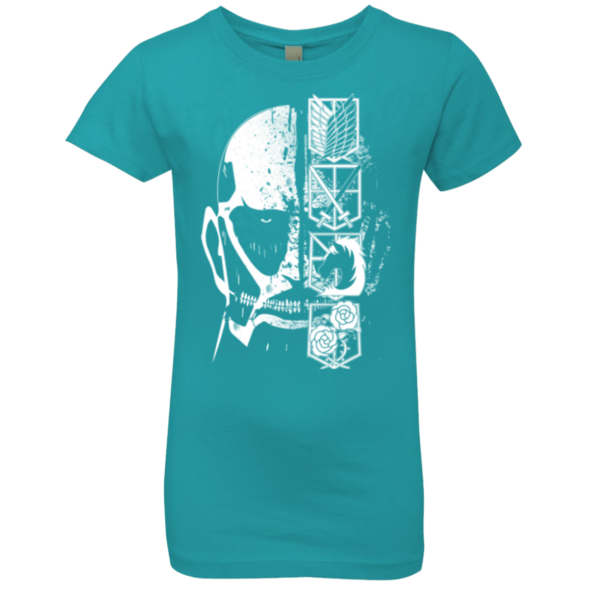 T-Shirts Tahiti Blue / YXS Titan Black Girls Premium T-Shirt