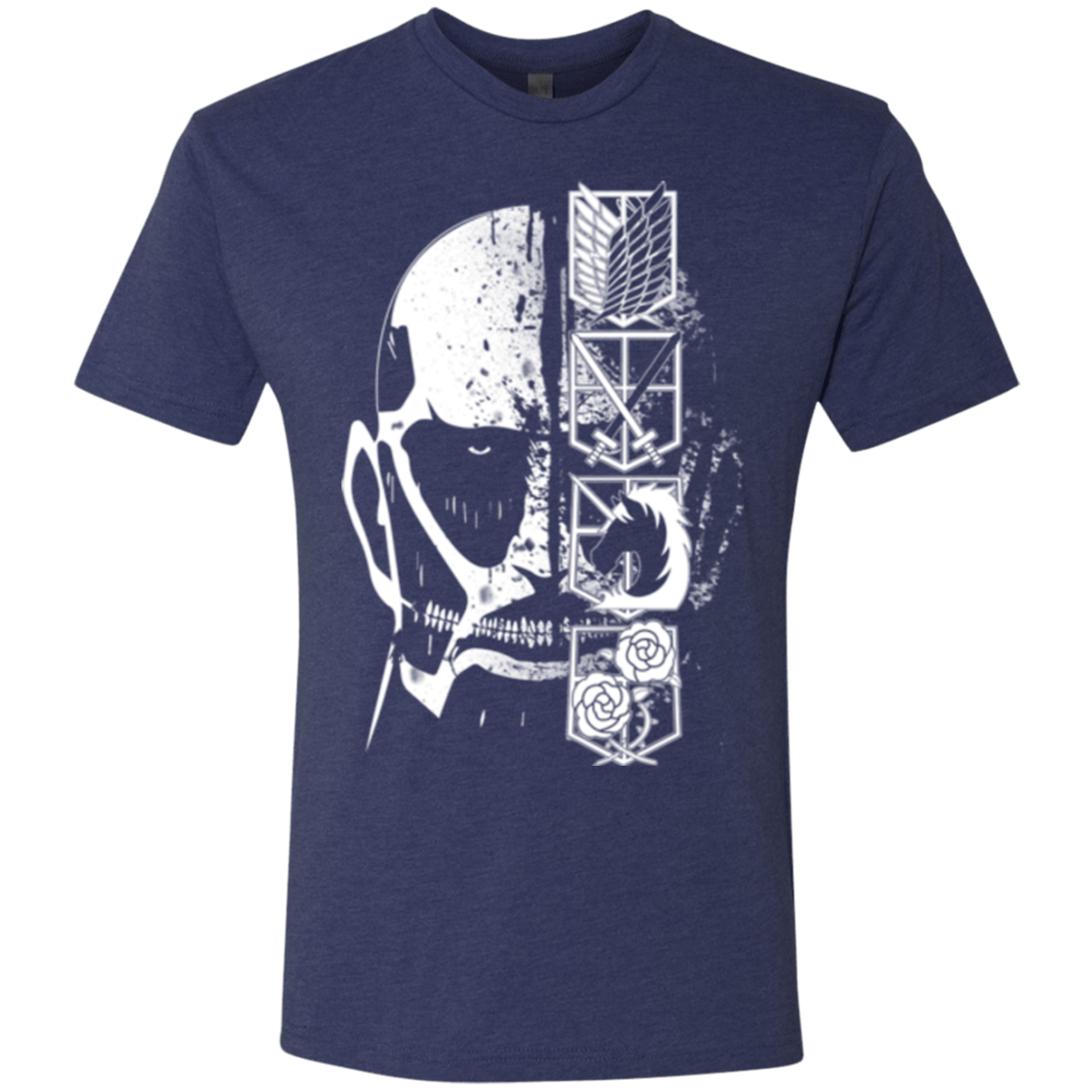 T-Shirts Vintage Navy / Small Titan Black Men's Triblend T-Shirt