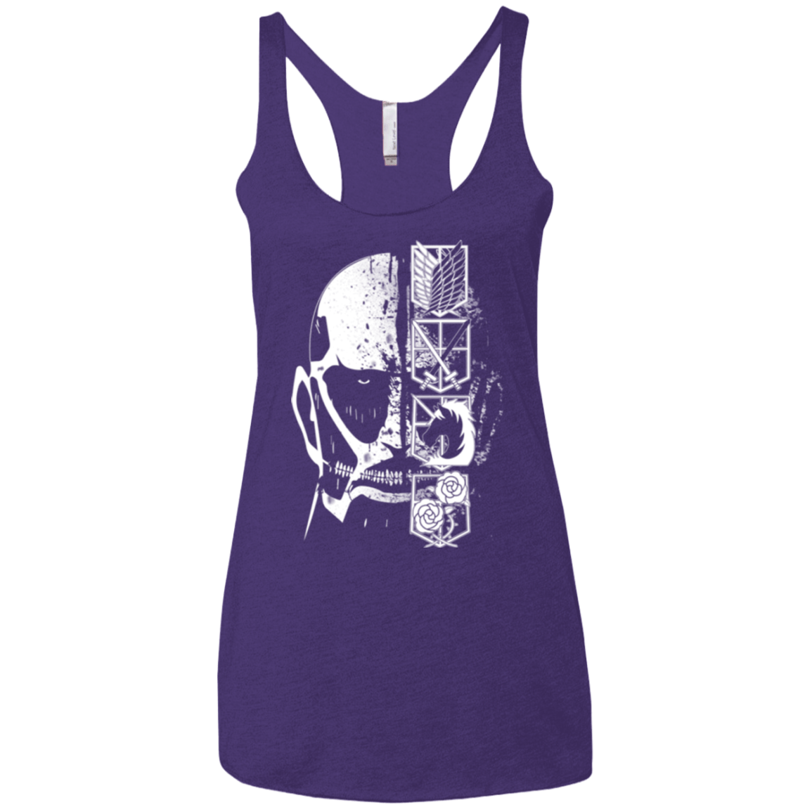 T-Shirts Purple / X-Small Titan Black Women's Triblend Racerback Tank