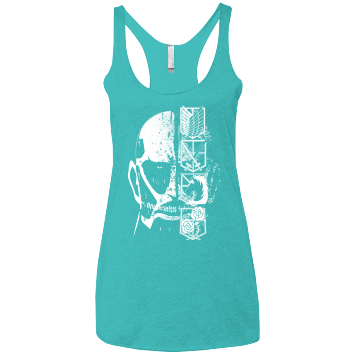 T-Shirts Tahiti Blue / X-Small Titan Black Women's Triblend Racerback Tank