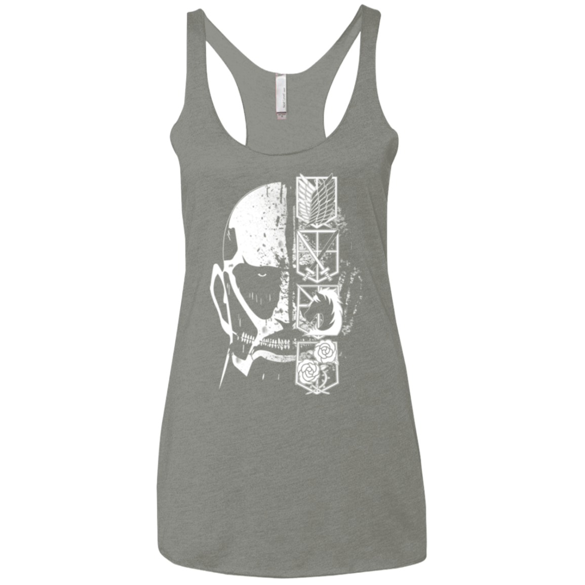 T-Shirts Venetian Grey / X-Small Titan Black Women's Triblend Racerback Tank