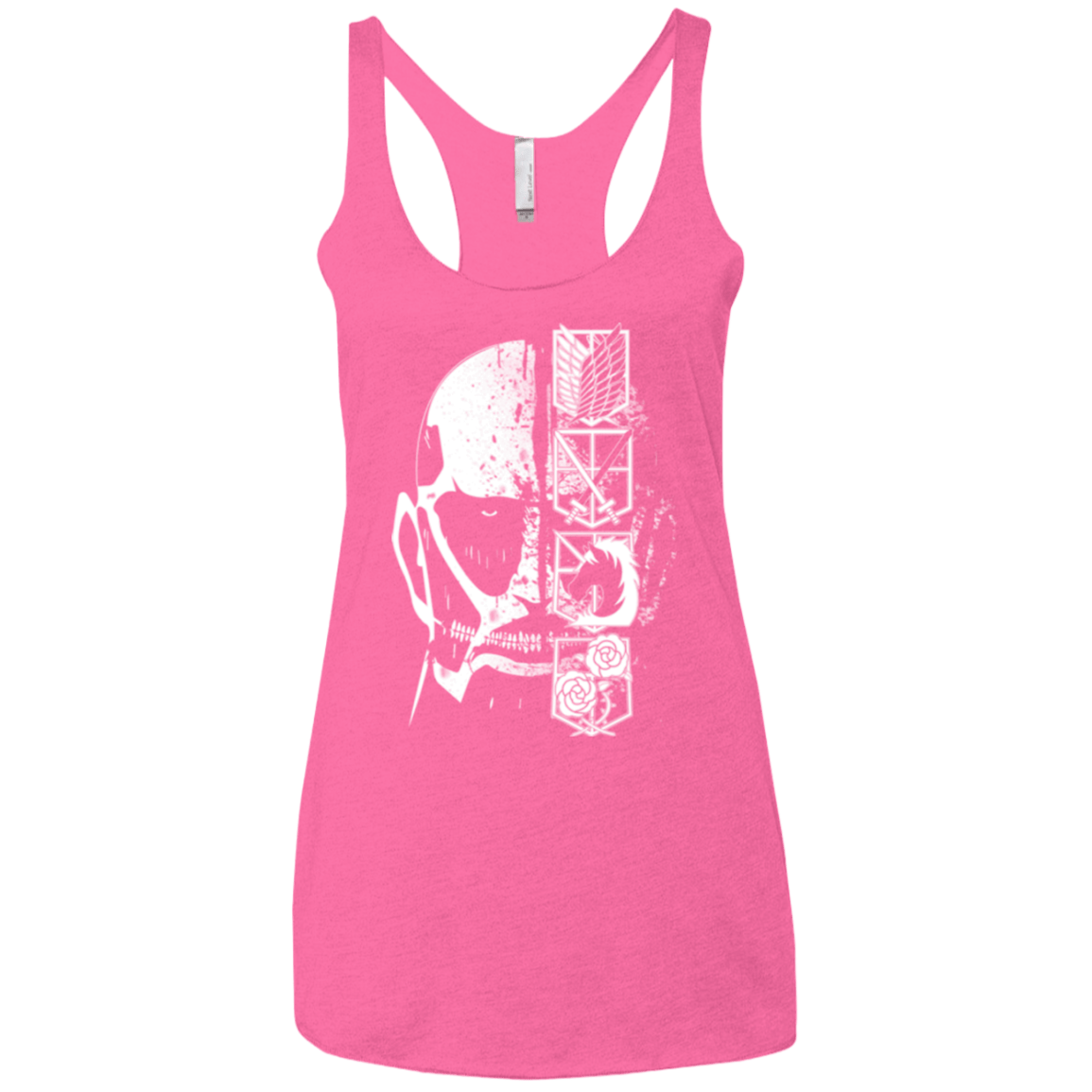 T-Shirts Vintage Pink / X-Small Titan Black Women's Triblend Racerback Tank