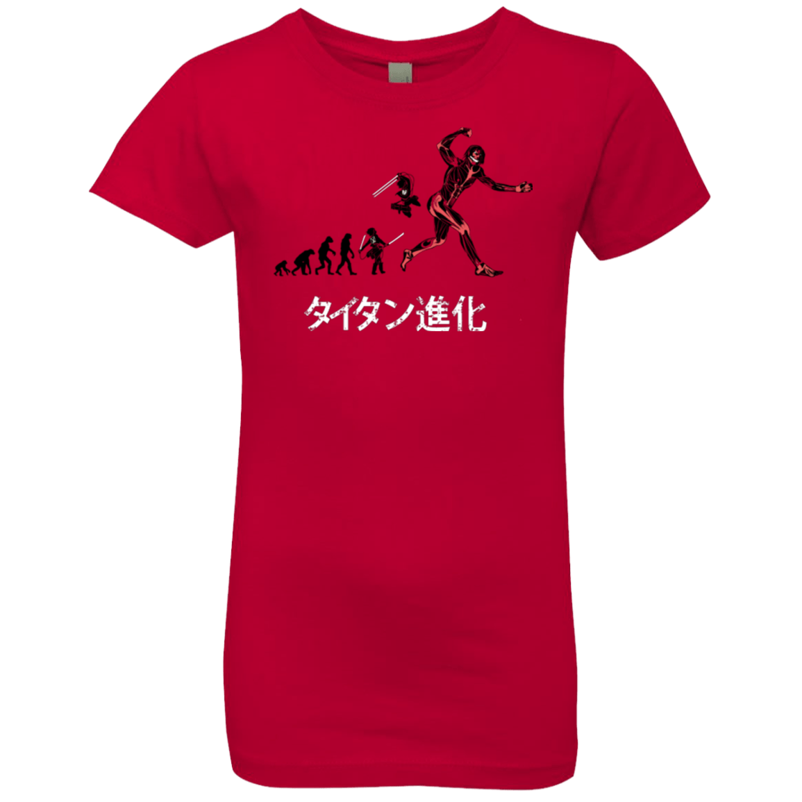 T-Shirts Red / YXS Titan Evolution Girls Premium T-Shirt