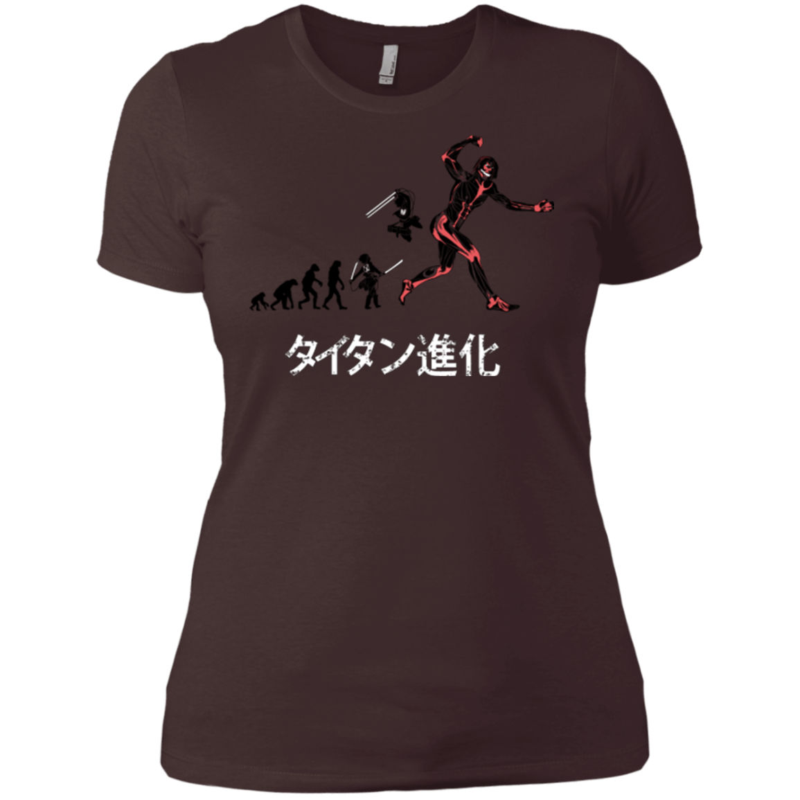 T-Shirts Dark Chocolate / X-Small Titan Evolution Women's Premium T-Shirt