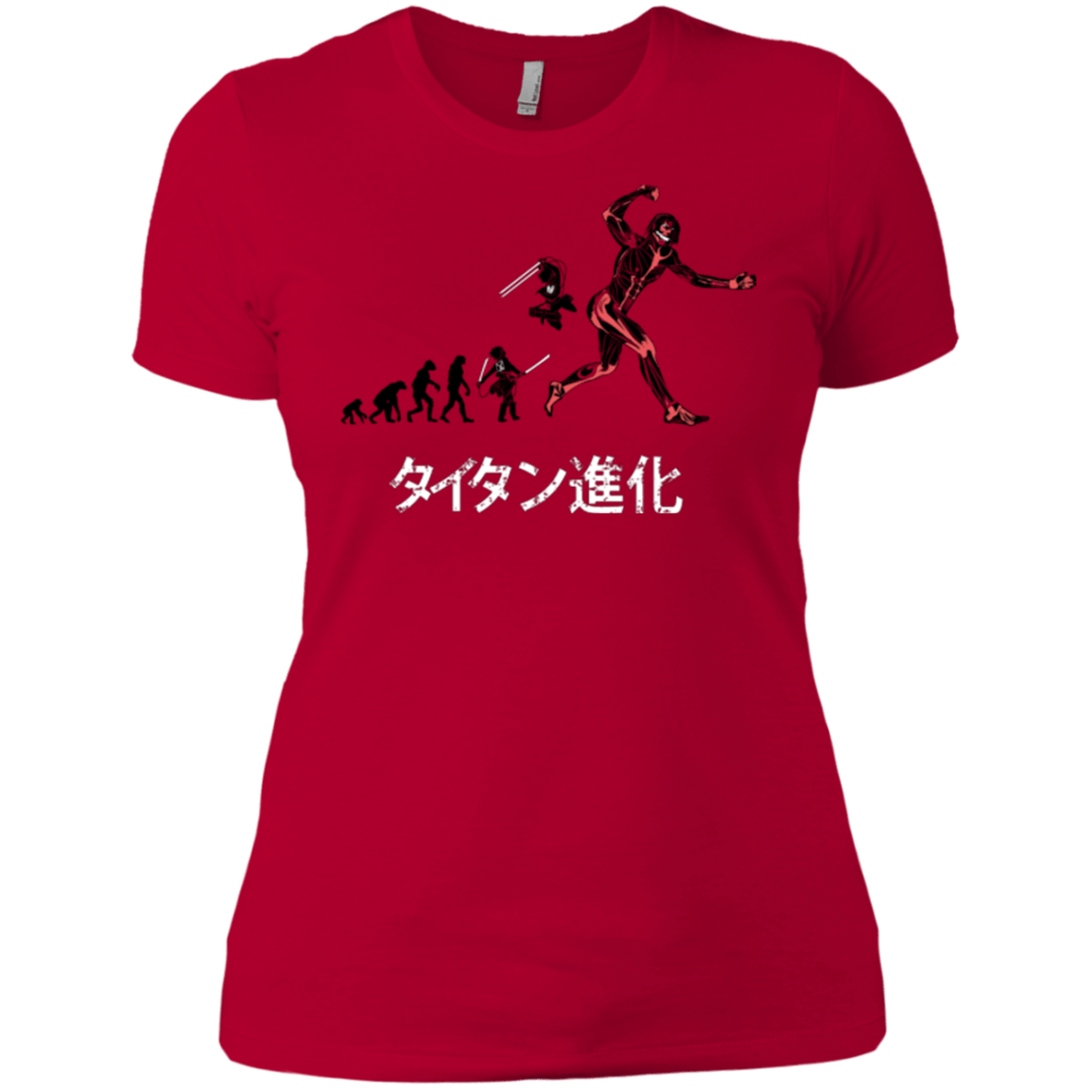 T-Shirts Red / X-Small Titan Evolution Women's Premium T-Shirt