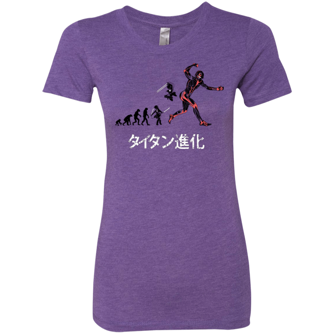 T-Shirts Purple Rush / Small Titan Evolution Women's Triblend T-Shirt