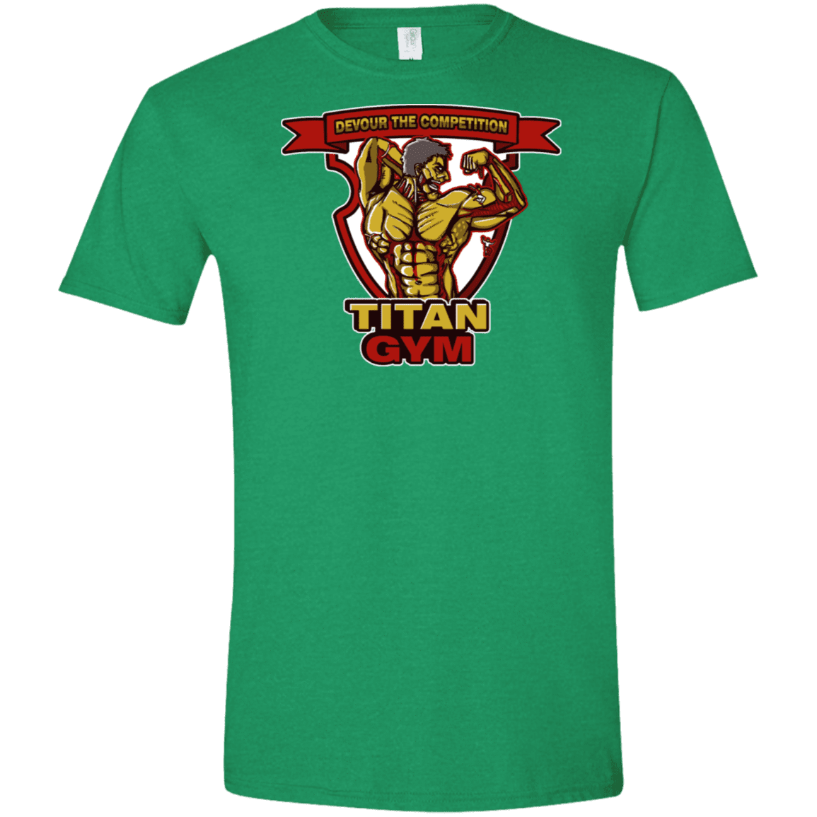 T-Shirts Heather Irish Green / M Titan Gym Men's Semi-Fitted Softstyle