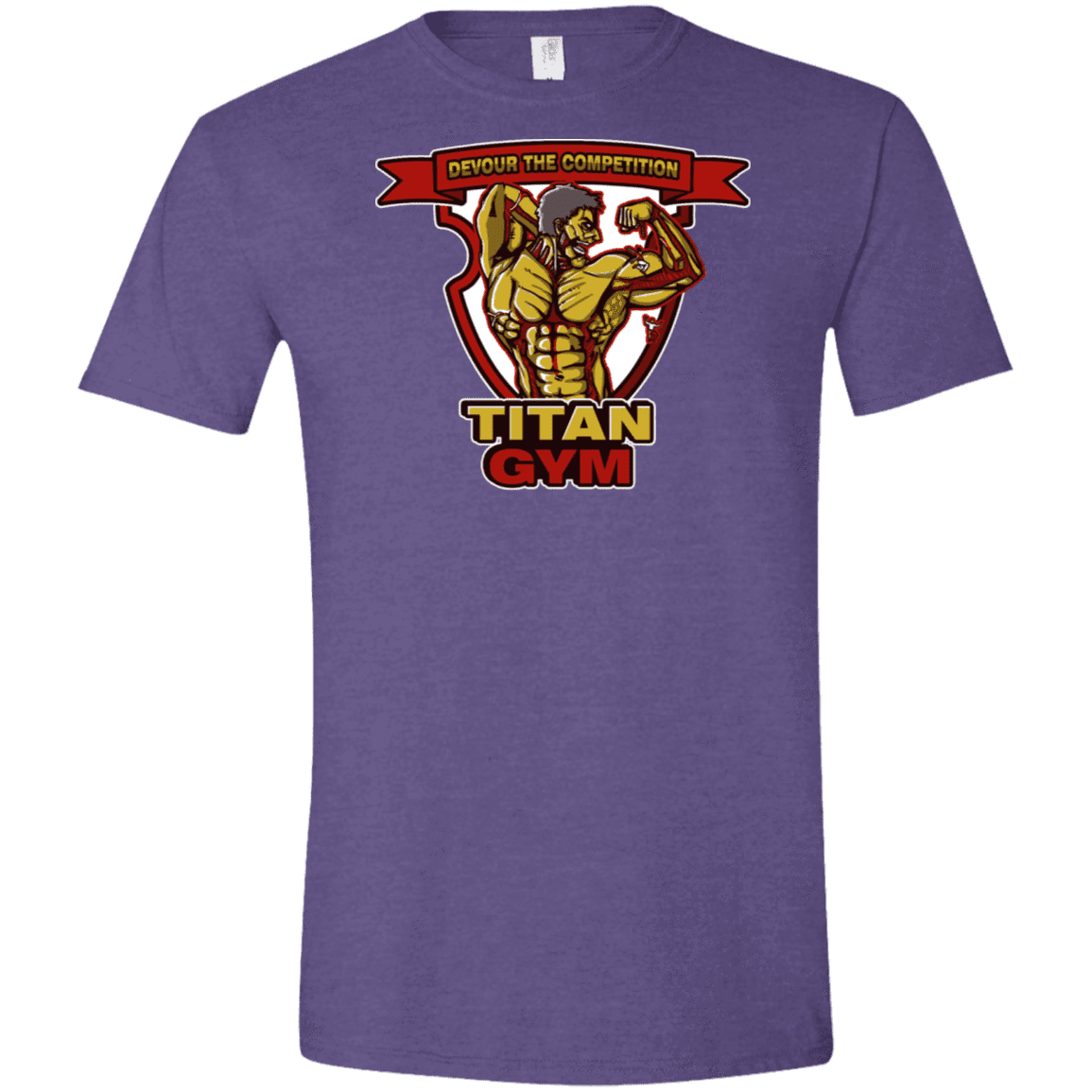 T-Shirts Heather Purple / S Titan Gym Men's Semi-Fitted Softstyle