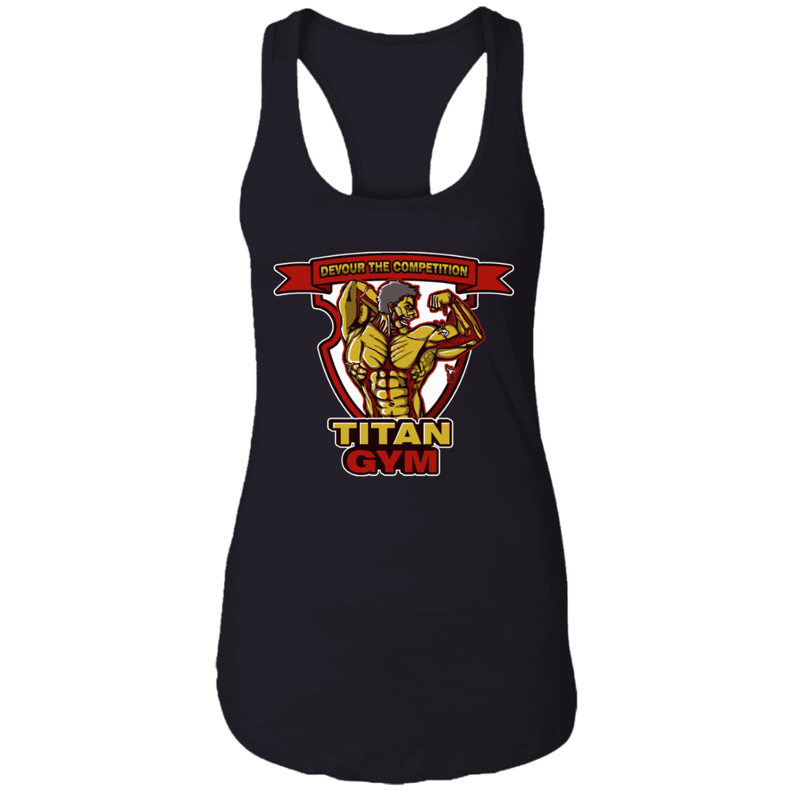 T-Shirts Black / X-Small Titan Gym Women's Racerback Tank