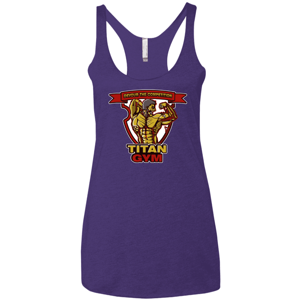 T-Shirts Purple Rush / X-Small Titan Gym Women's Triblend Racerback Tank