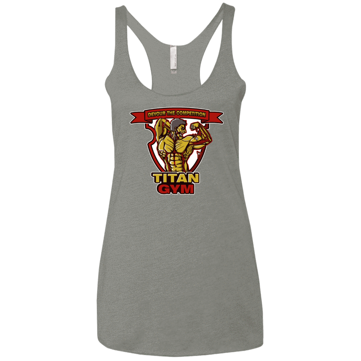 T-Shirts Venetian Grey / X-Small Titan Gym Women's Triblend Racerback Tank