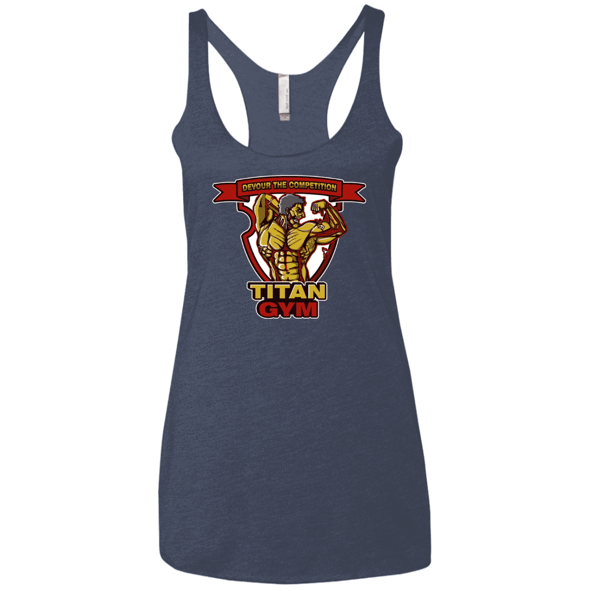T-Shirts Vintage Navy / X-Small Titan Gym Women's Triblend Racerback Tank