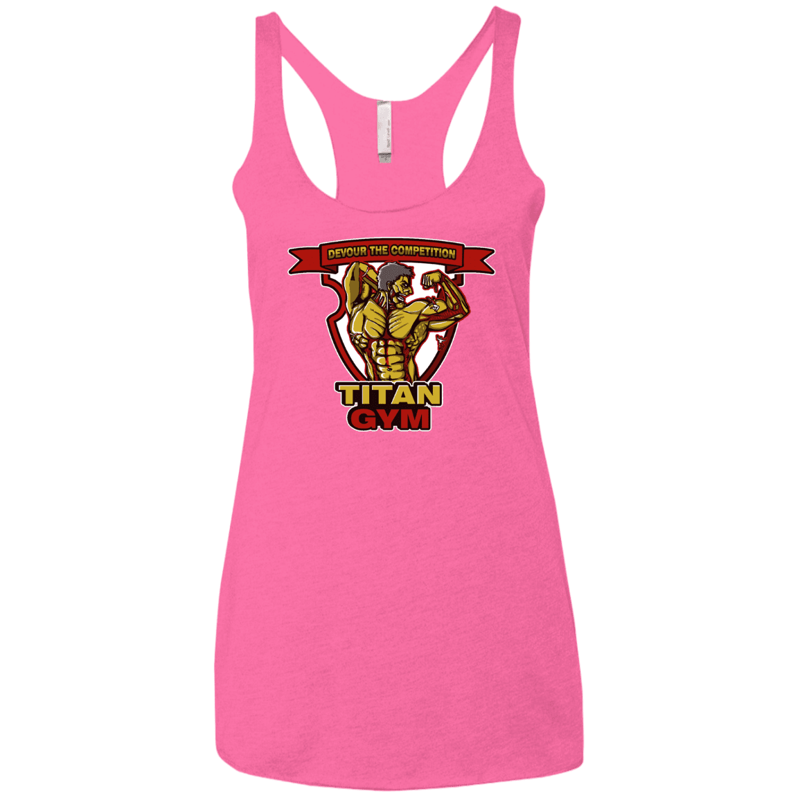 T-Shirts Vintage Pink / X-Small Titan Gym Women's Triblend Racerback Tank