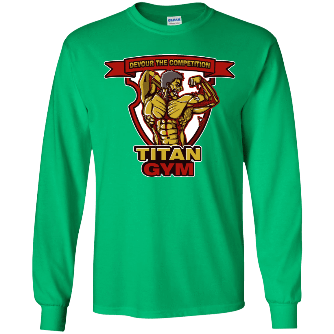 T-Shirts Irish Green / YS Titan Gym Youth Long Sleeve T-Shirt