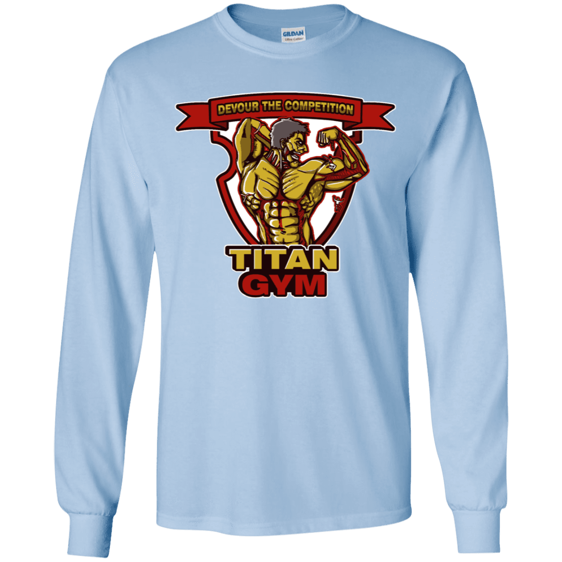 T-Shirts Light Blue / YS Titan Gym Youth Long Sleeve T-Shirt