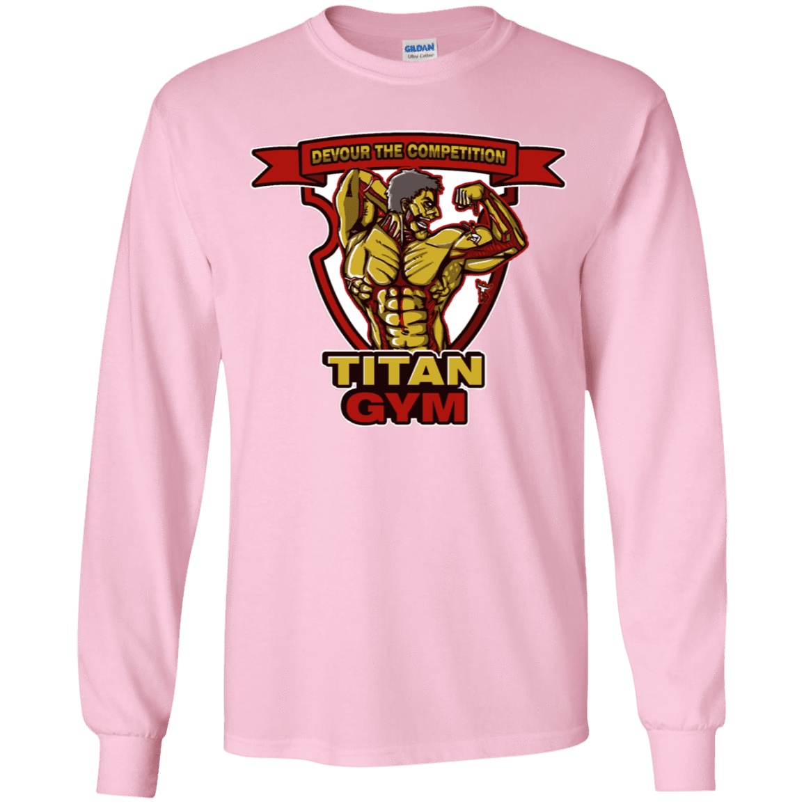 T-Shirts Light Pink / YS Titan Gym Youth Long Sleeve T-Shirt
