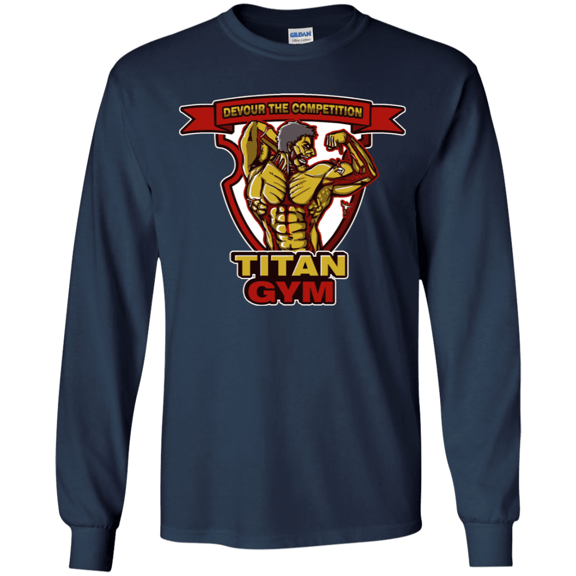 T-Shirts Navy / YS Titan Gym Youth Long Sleeve T-Shirt