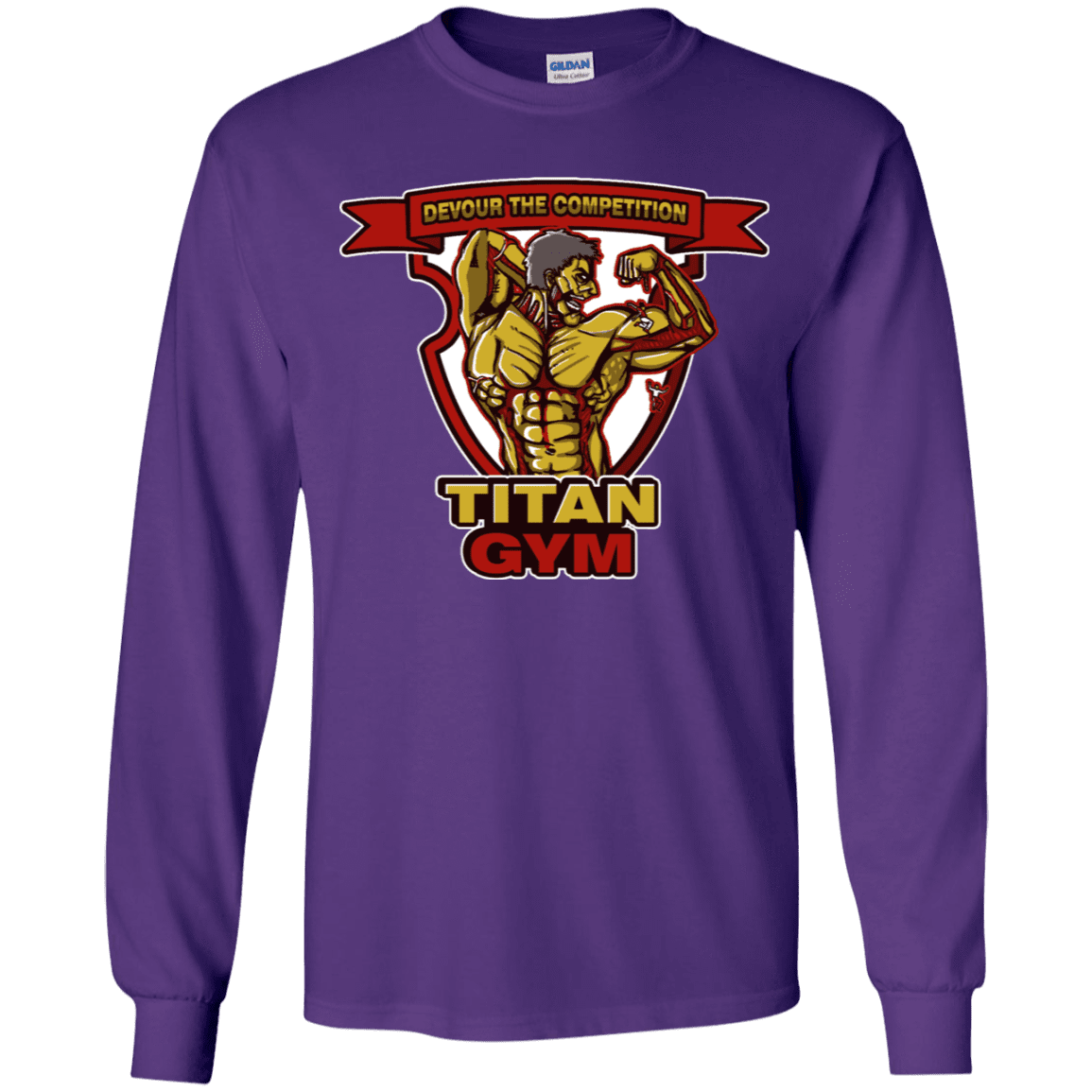 T-Shirts Purple / YS Titan Gym Youth Long Sleeve T-Shirt