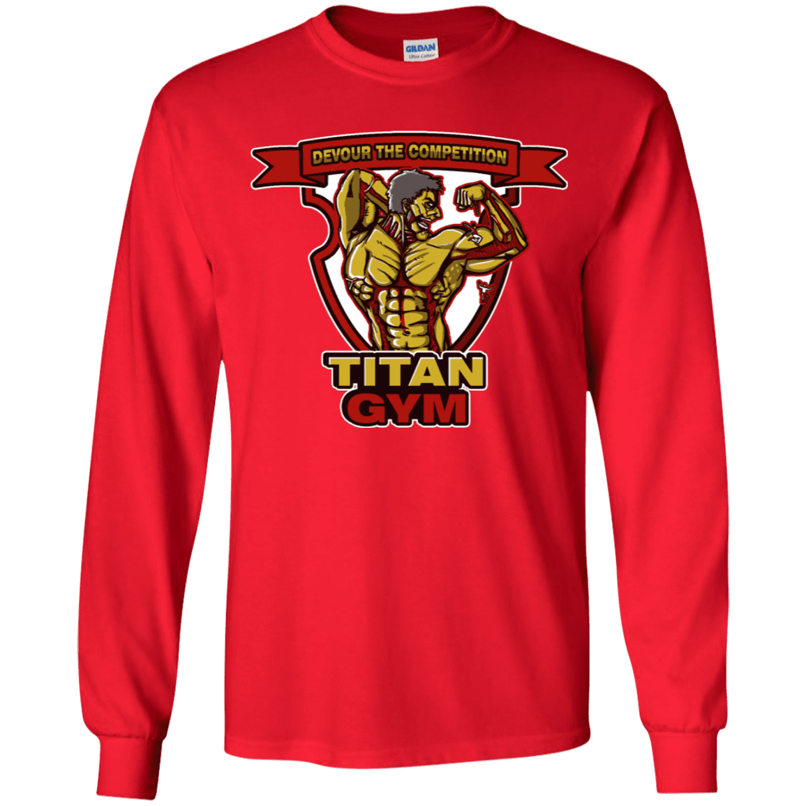 T-Shirts Red / YS Titan Gym Youth Long Sleeve T-Shirt