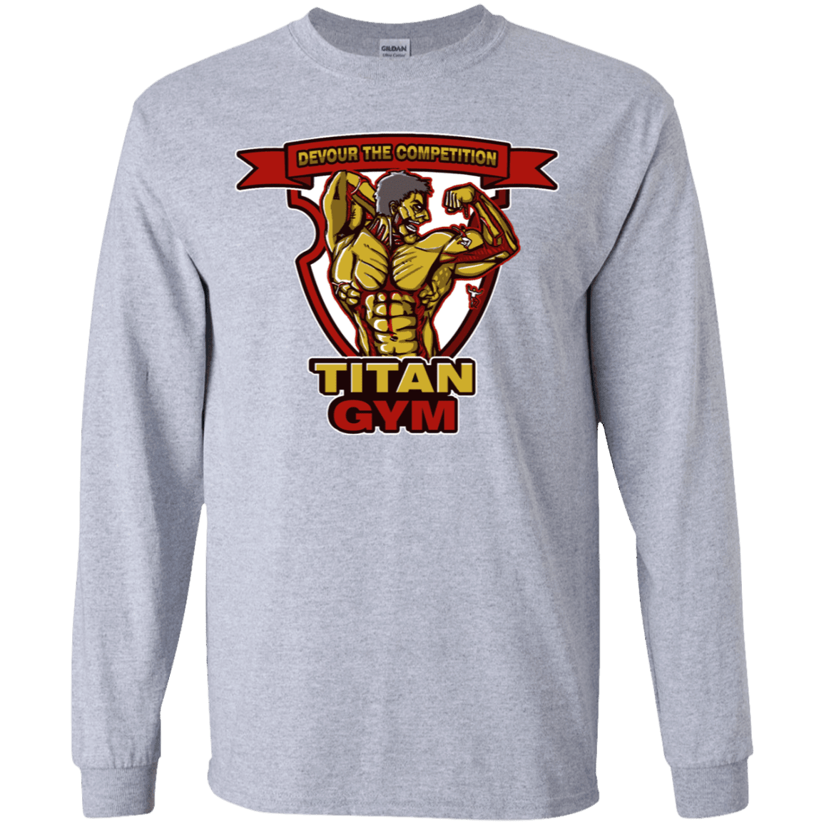 T-Shirts Sport Grey / YS Titan Gym Youth Long Sleeve T-Shirt