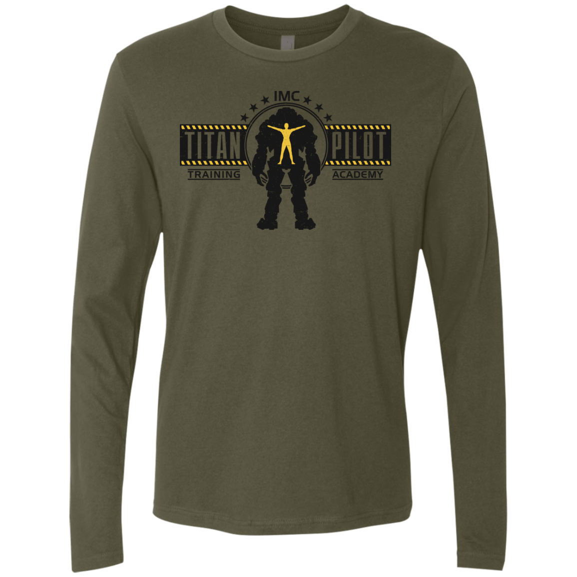 T-Shirts Military Green / S Titan Pilot Men's Premium Long Sleeve