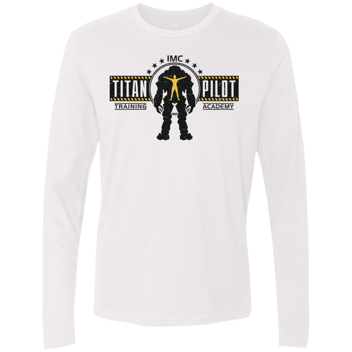 T-Shirts White / S Titan Pilot Men's Premium Long Sleeve
